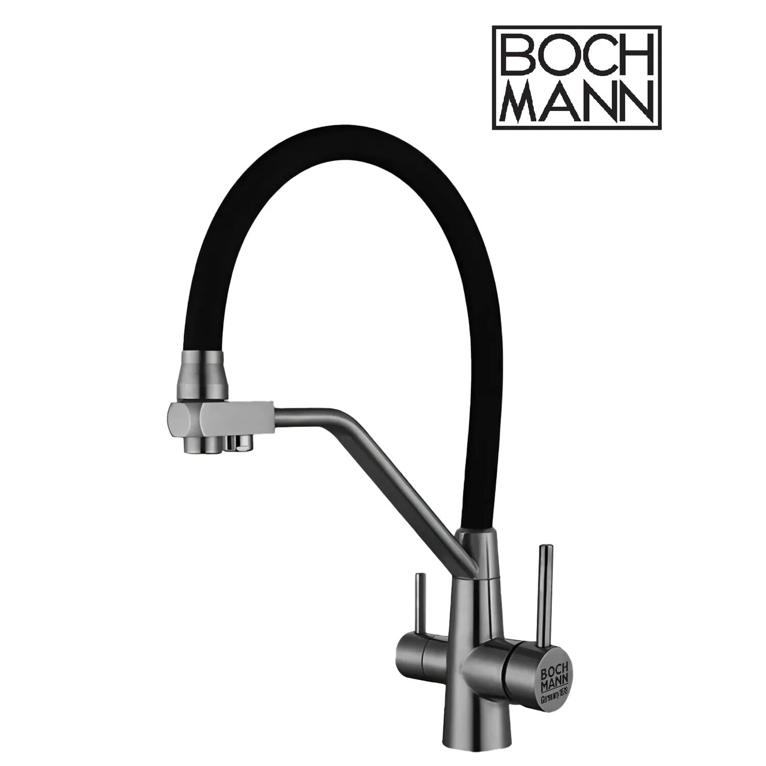 Смеситель Boch Mann Else GR BM10428 для кухни, под фильтр, цвет серый