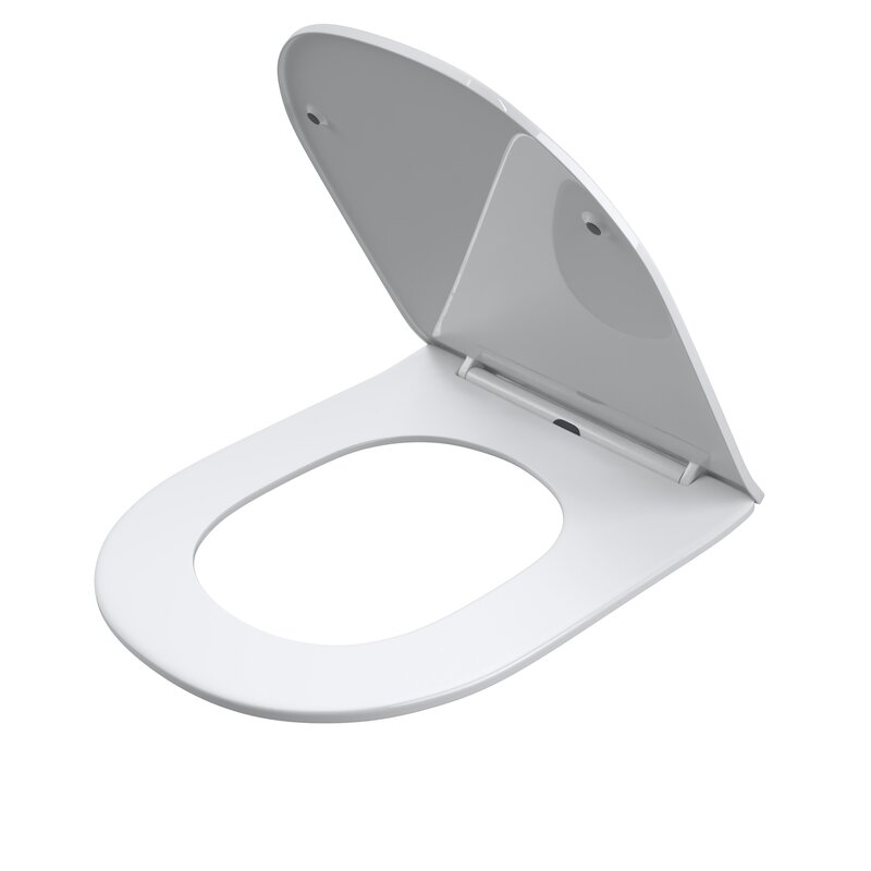 Сиденье Grossman Thin Rim GR-4455SQC-K42 для унитаза, с микролифтом, цвет белый глянцевый - фото 1