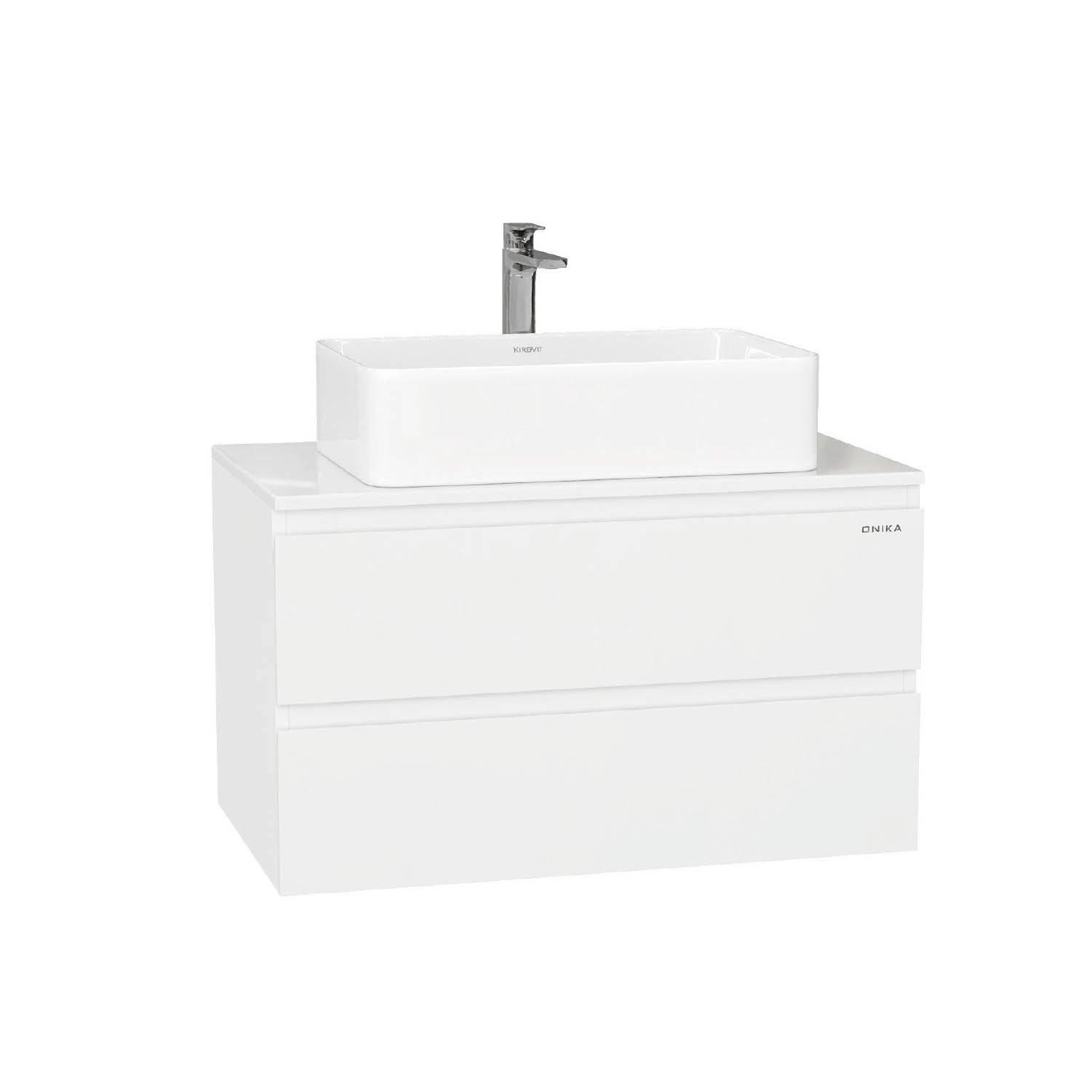 Тумба под раковину Оника Алеста 80, цвет белый - фото 1