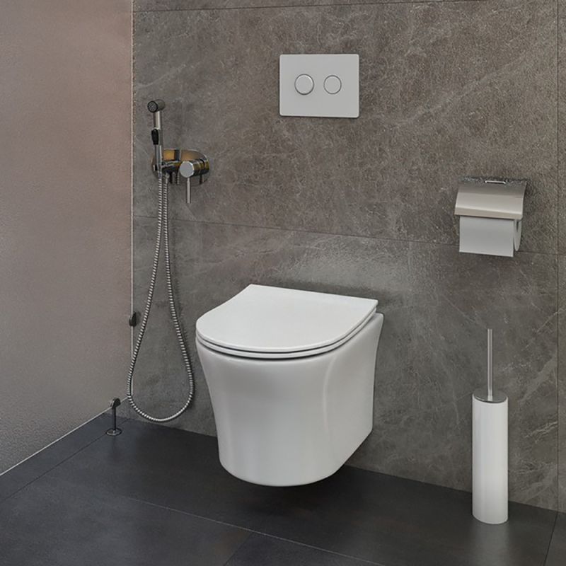 Унитаз CeruttiSPA Adige Aria CT7837 подвесной, безободковый, с сиденьем микролифт, цвет белый - фото 1