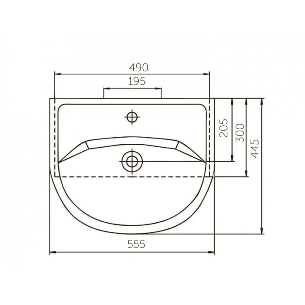 Мебель для ванной Corozo Орфей 55, цвет белый - фото 1