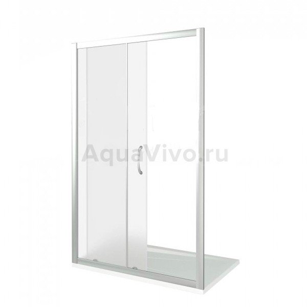 Душевой уголок Good Door Infinity WTW+SP-G-CH 110x70, стекло грейп, профиль хром - фото 1