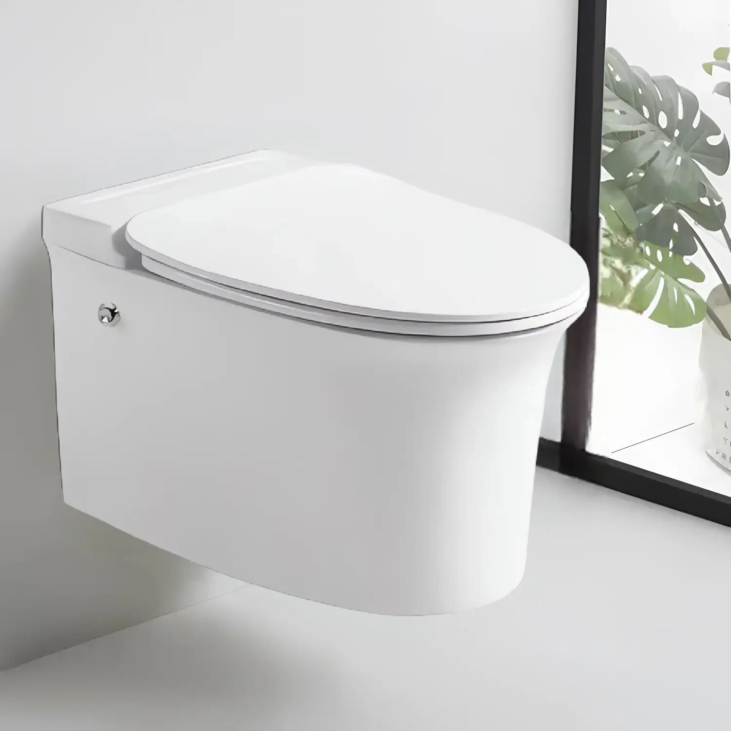 Унитаз Ceruttispa Nautilus Aria Pulse CT10195 подвесной, безободковый, с импульсным смывом, с сиденьем микролифт, цвет белый - фото 1