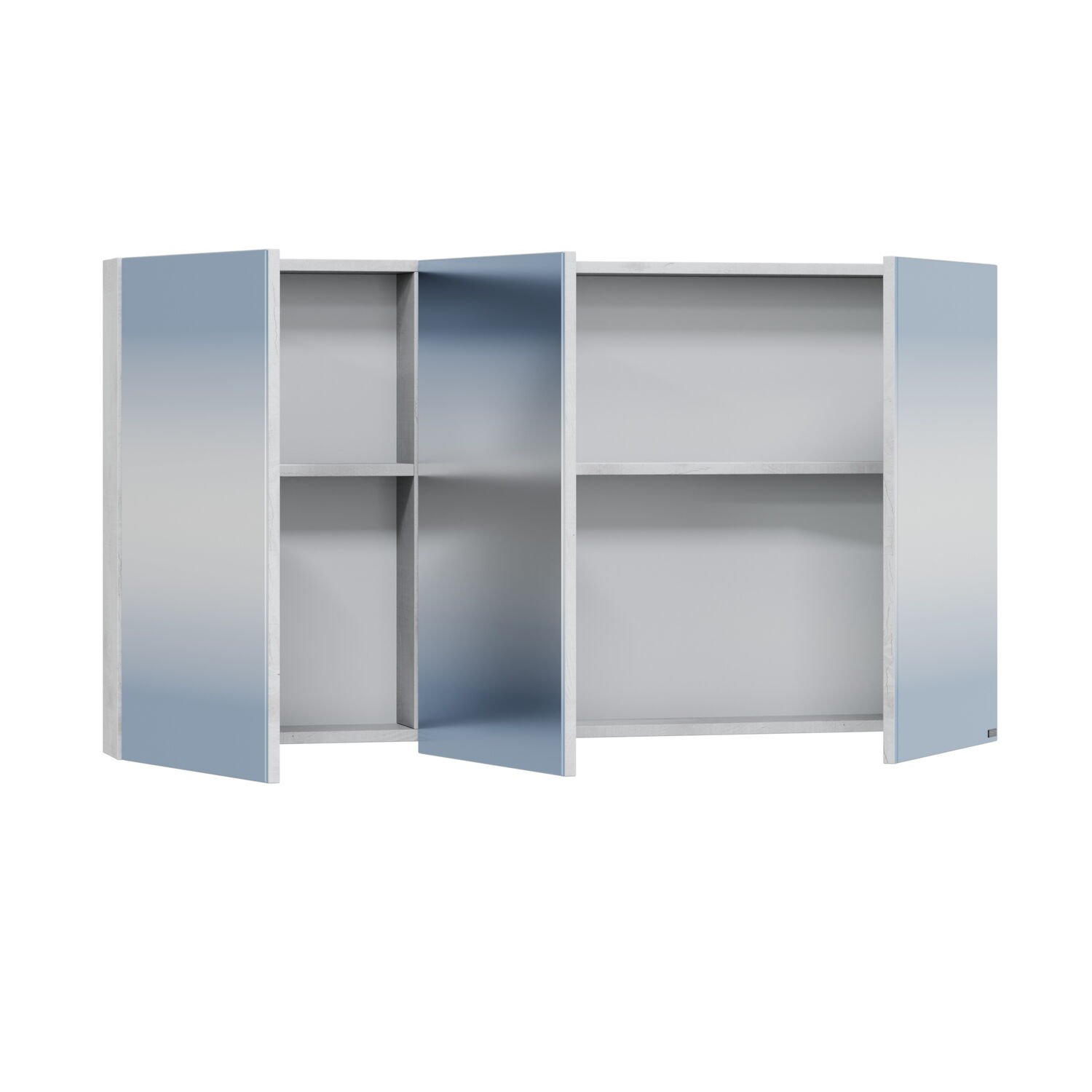 Мебель для ванной Санта Марс 120, напольная, с 2 ящиками и дверцей, цвет белый / беленое дерево