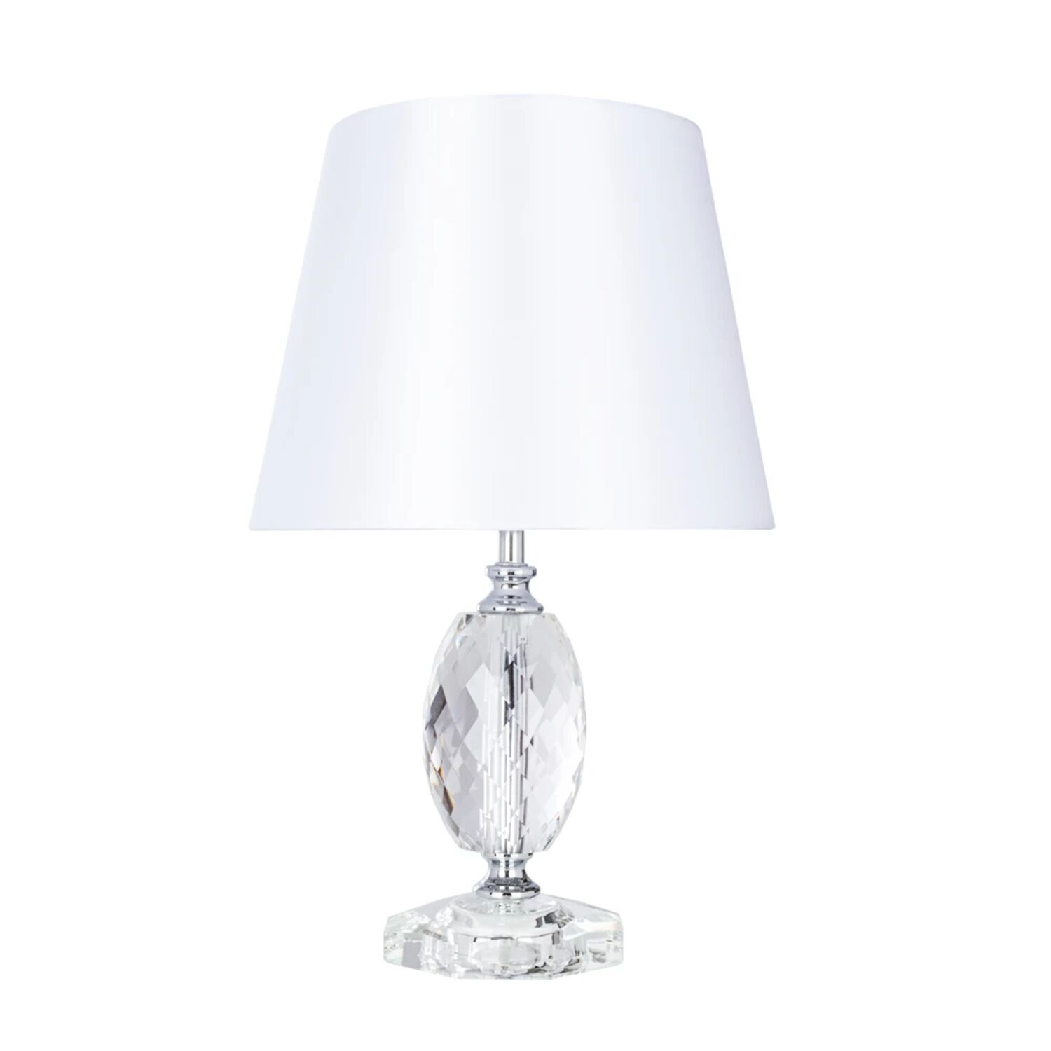 Декоративная настольная лампа Arte Lamp Azalia A4019LT-1CC, арматура хром, плафон ткань белая