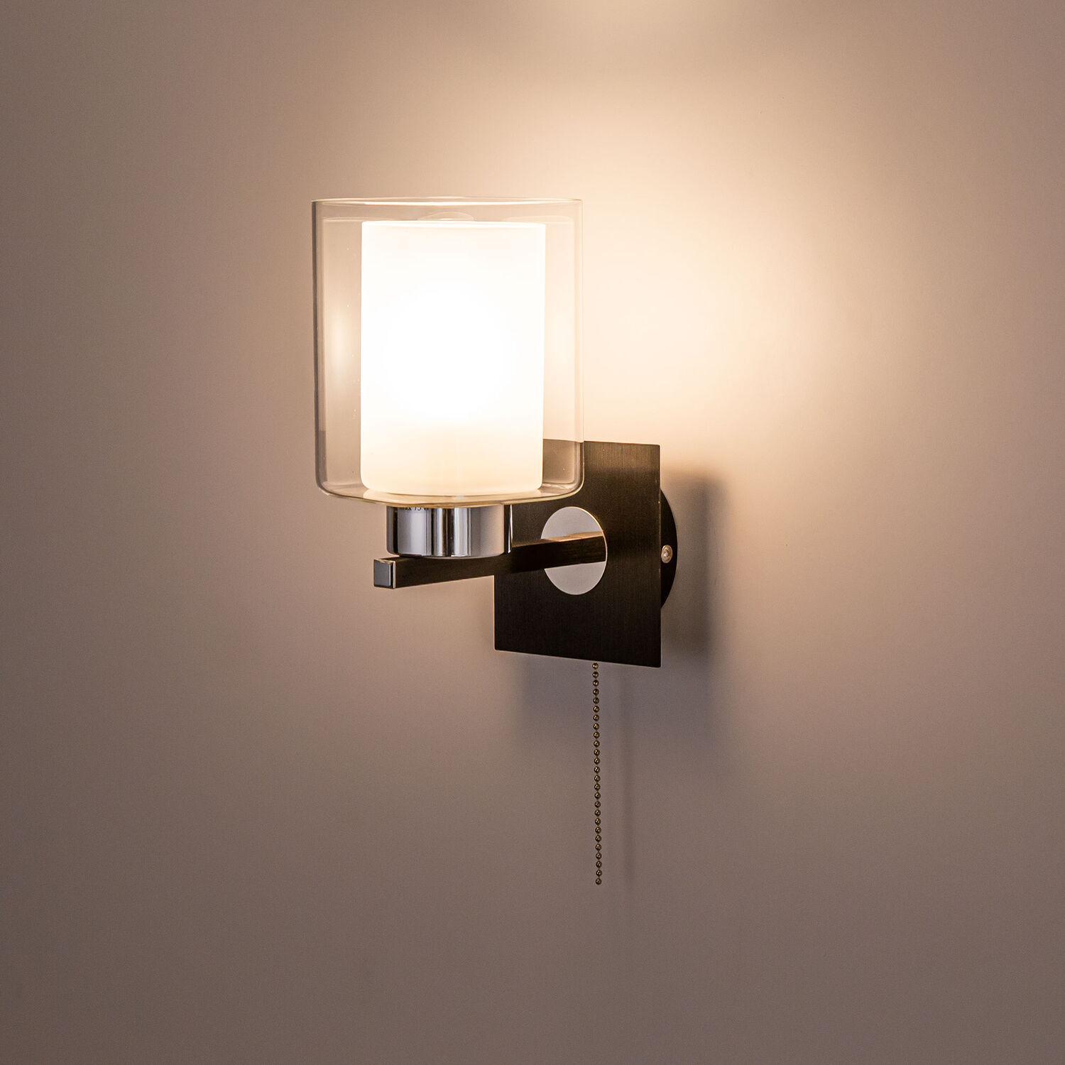 Бра Citilux Диез CL111311, арматура черная, плафоны стекло прозрачное - фото 1