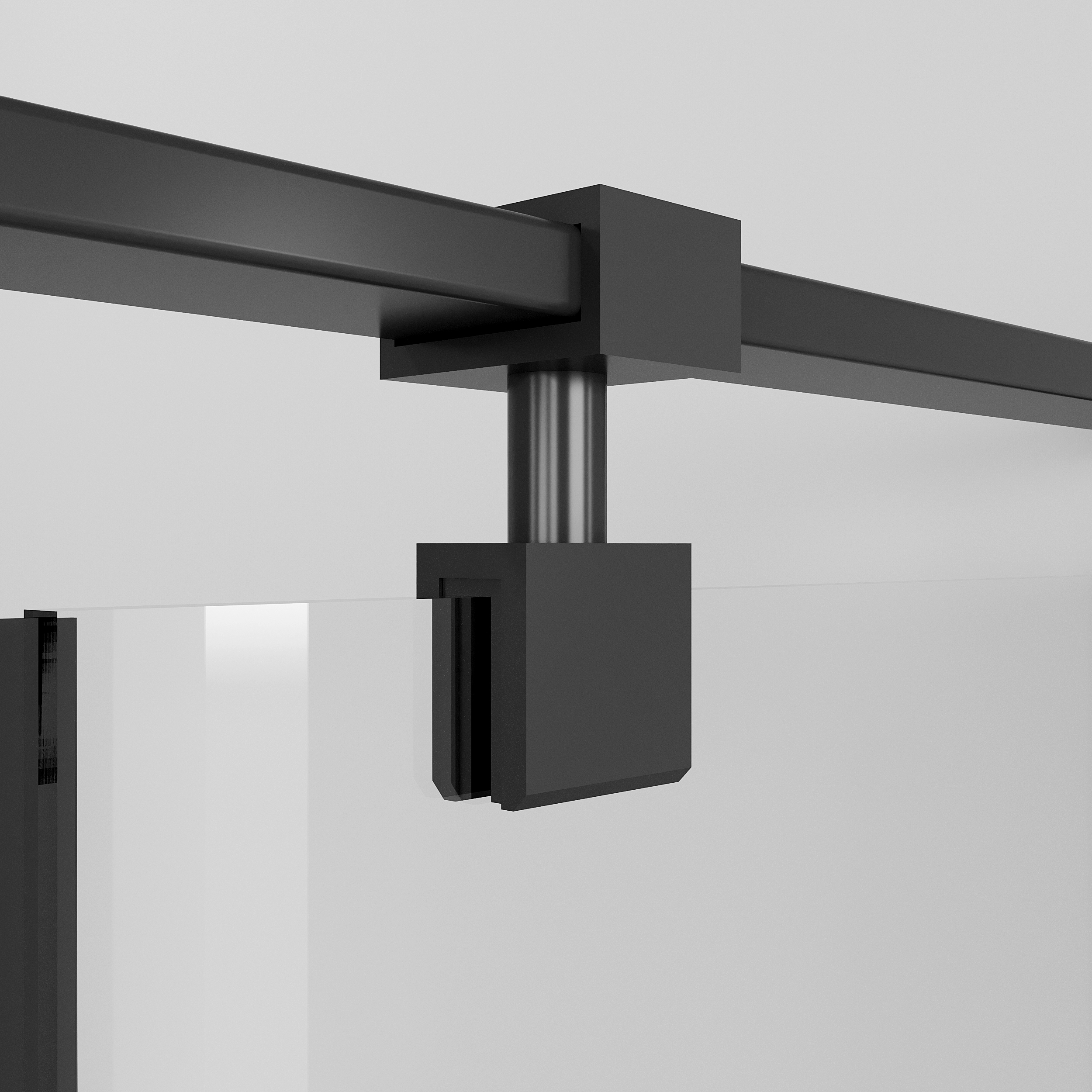 Душевой уголок Niagara Nova NG-6831-34 Black 90x90, стекло прозрачное, профиль черный матовый