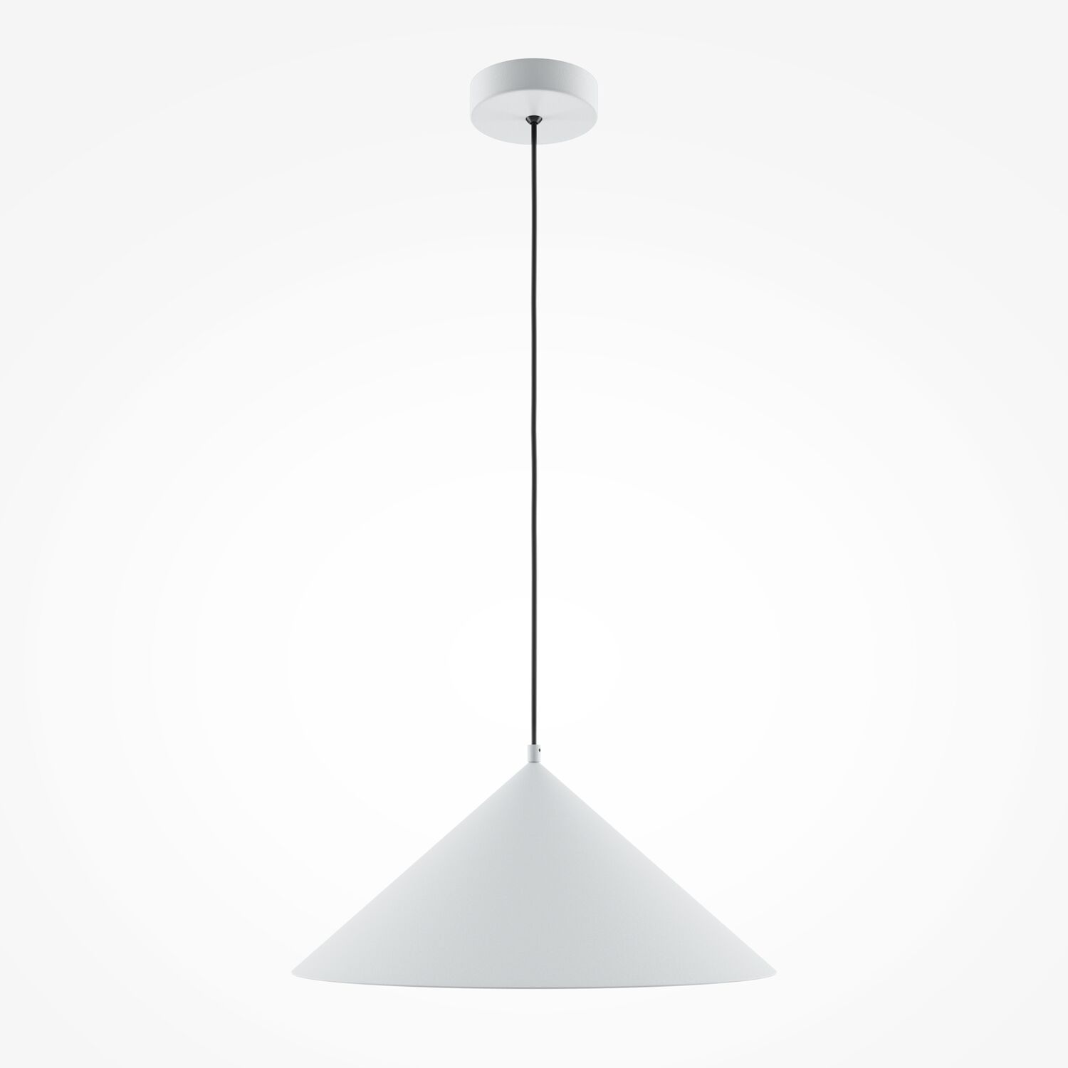 Подвесной светильник Maytoni Basic colors MOD167PL-01W, арматура белая, профиль металл белый