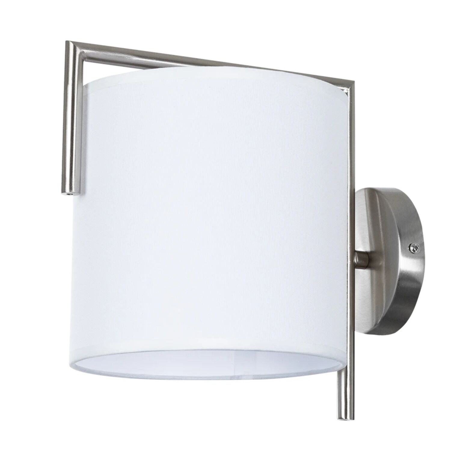 Бра Arte Lamp Aperol A5031AP-1SS, арматура матовое серебро, плафон ткань белый