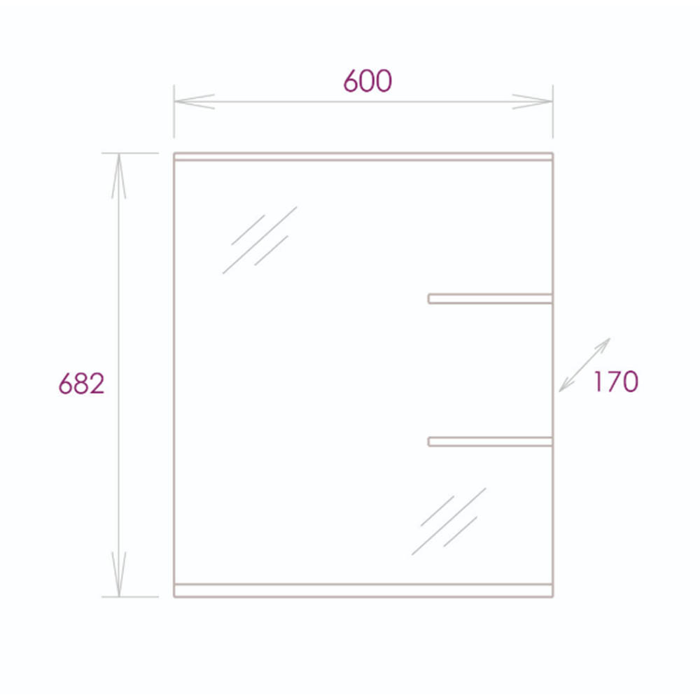 Мебель для ванной Оника Коралл 60, цвет белый