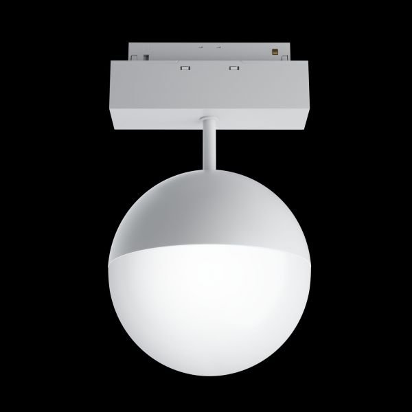 Трековый светильник Maytoni Technical Kiat TR017-2-10W3K-W, арматура белая, плафон пластик белый