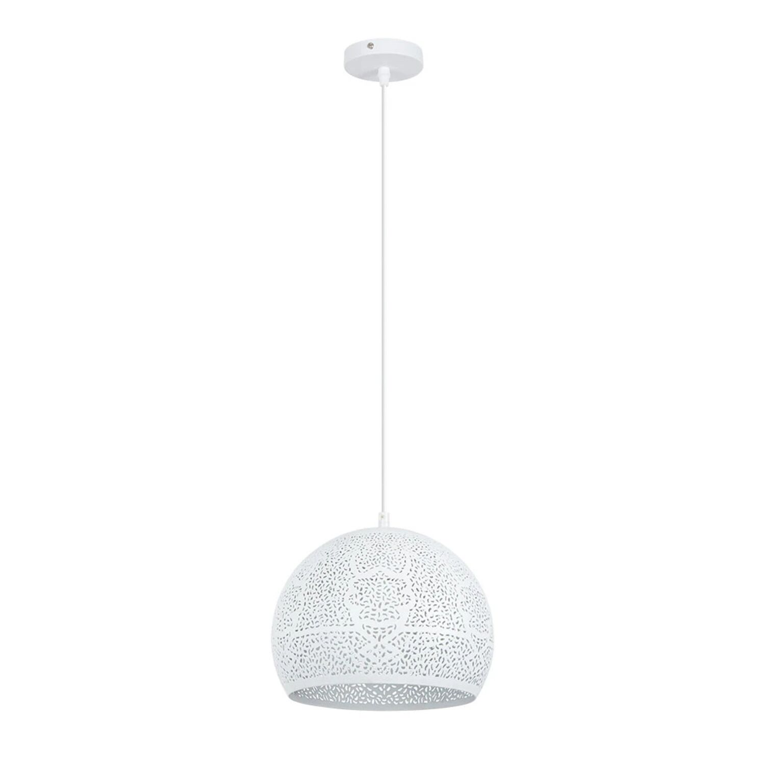 Подвесной светильник Arte Lamp Celesta A7058SP-1WH, арматура белый, плафон металл белый