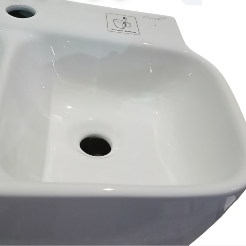 Раковина CeruttiSPA Marco Double подвесная, двойная, 67x35 см, цвет белый