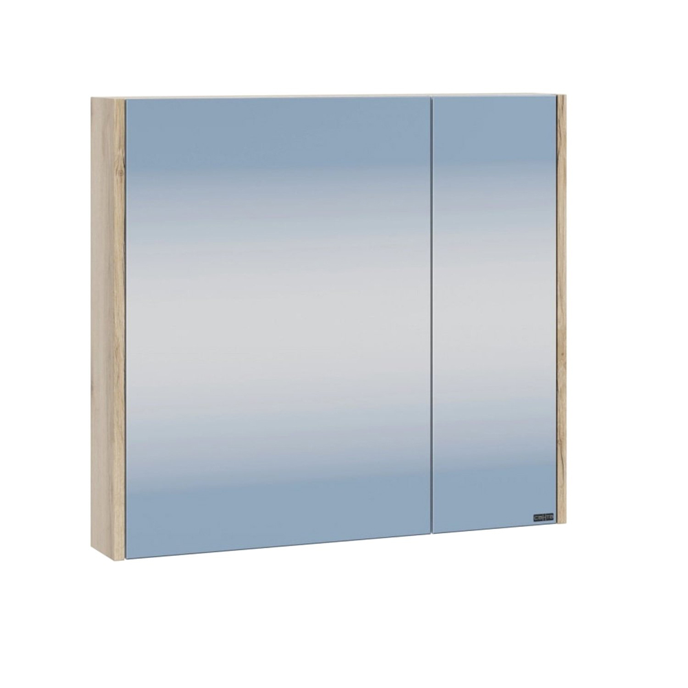 Мебель для ванной Санта Сатурн 75, цвет белый / дуб австрийский