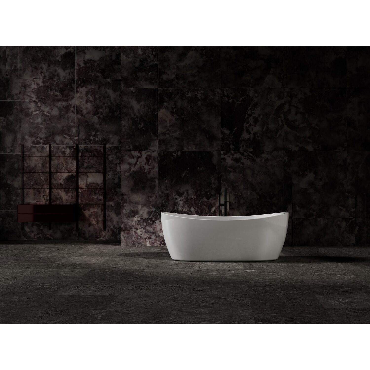 Ванна Vincea Solid Surface VBT-6S03MW 170x80, искусственный камнь, цвет белый матовый - фото 1