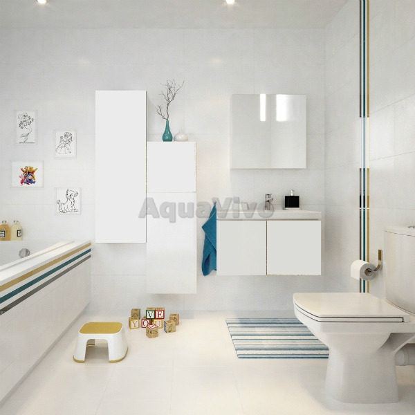 Мебель для ванной Cersanit Colour 80, цвет белый - фото 1