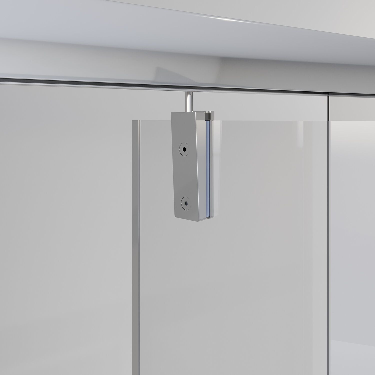 Душевая дверь Niagara Nova NG-83-9AB 90х195, стекло прозрачное, профиль черный матовый - фото 1