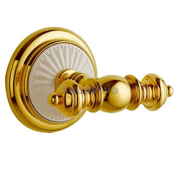 Крючок Boheme Palazzo 10106 двойной, цвет золото