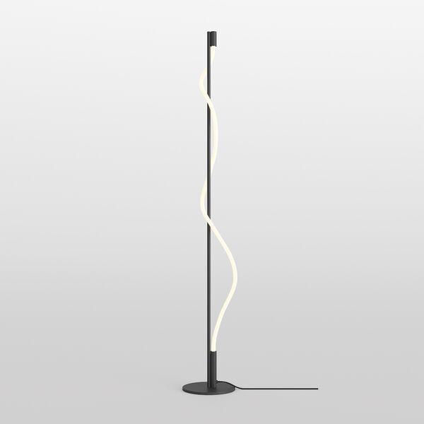 Торшер Maytoni Tau MOD166FL-L15B3K, арматура черная, плафон белый