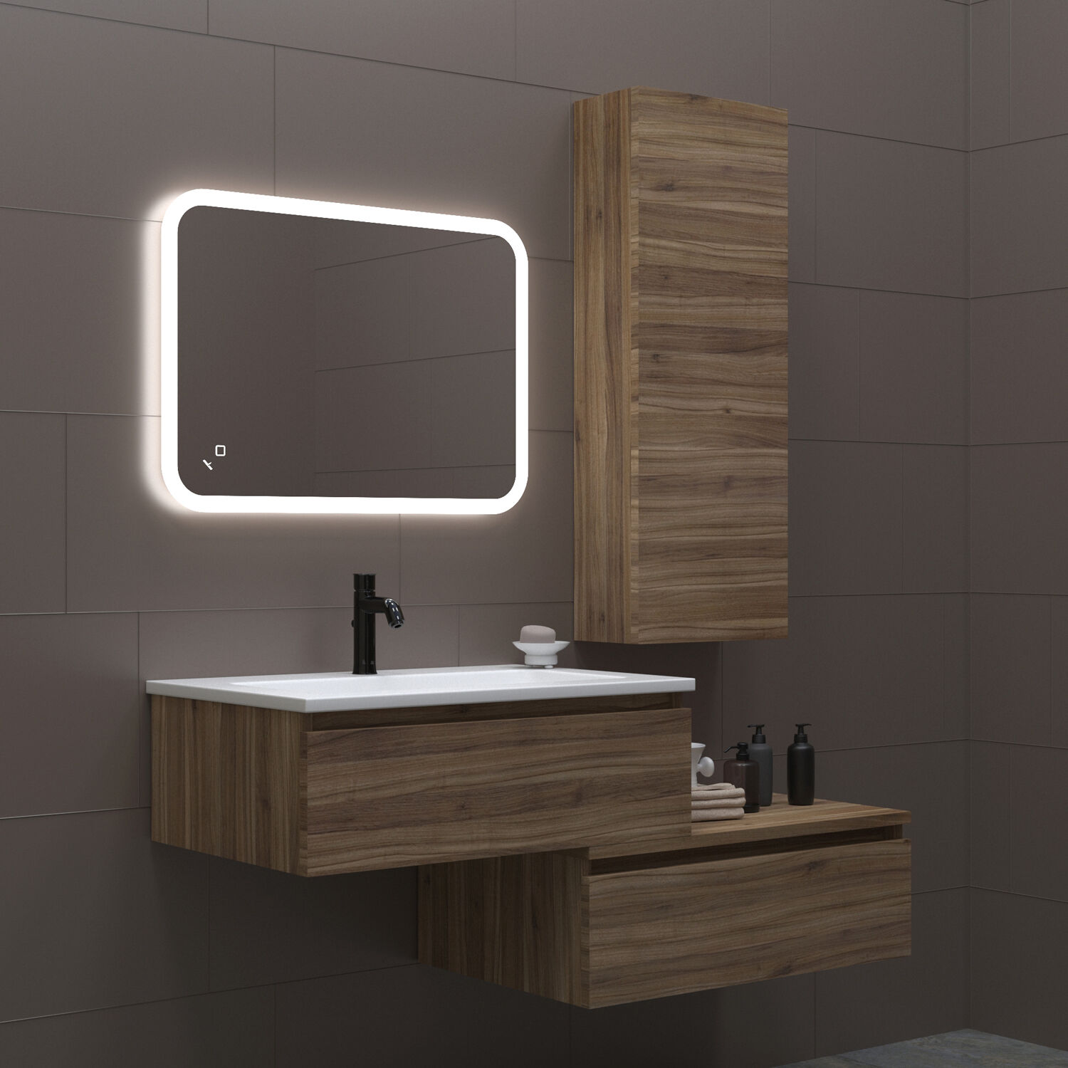 Зеркало Mixline Колорит Эконом 50x60, с подсветкой - фото 1