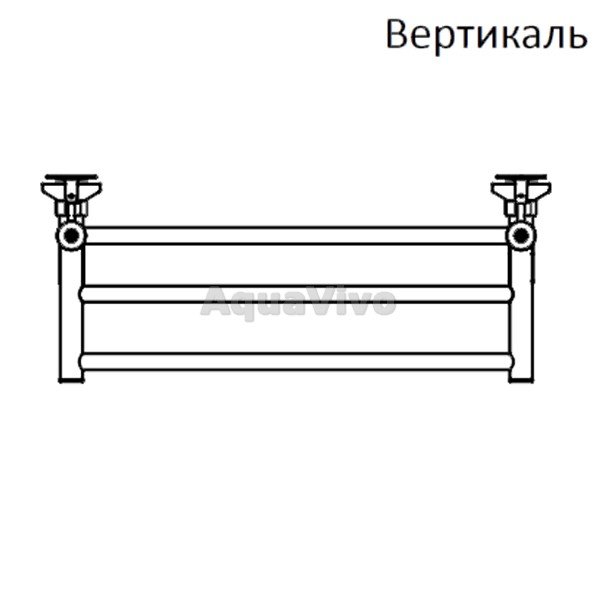 Полотенцесушитель Тругор Вертикаль эл ТЭН П 80x50 электрический, с полкой - фото 1