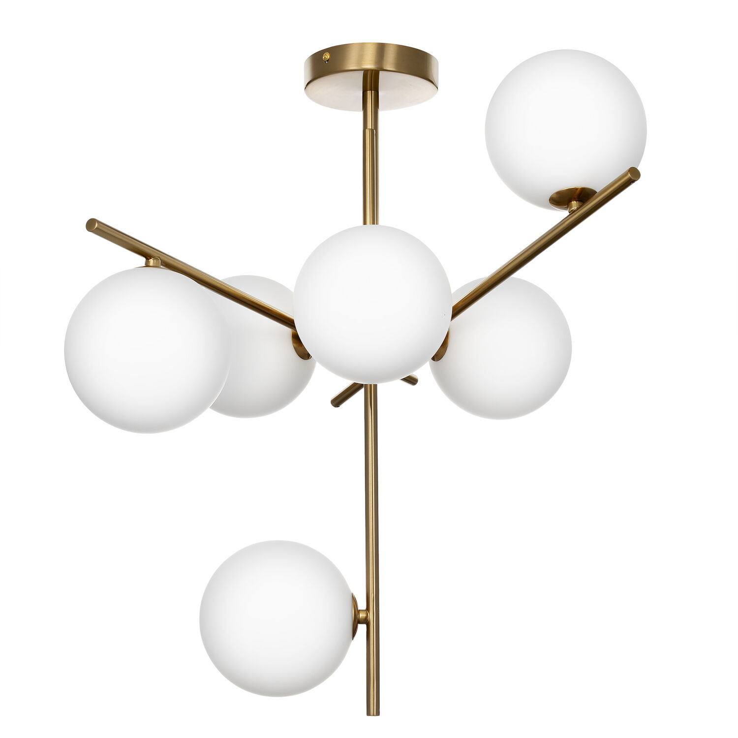 Люстра Citilux Ronny CL242163, арматура бронза, плафоны стекло белое - фото 1