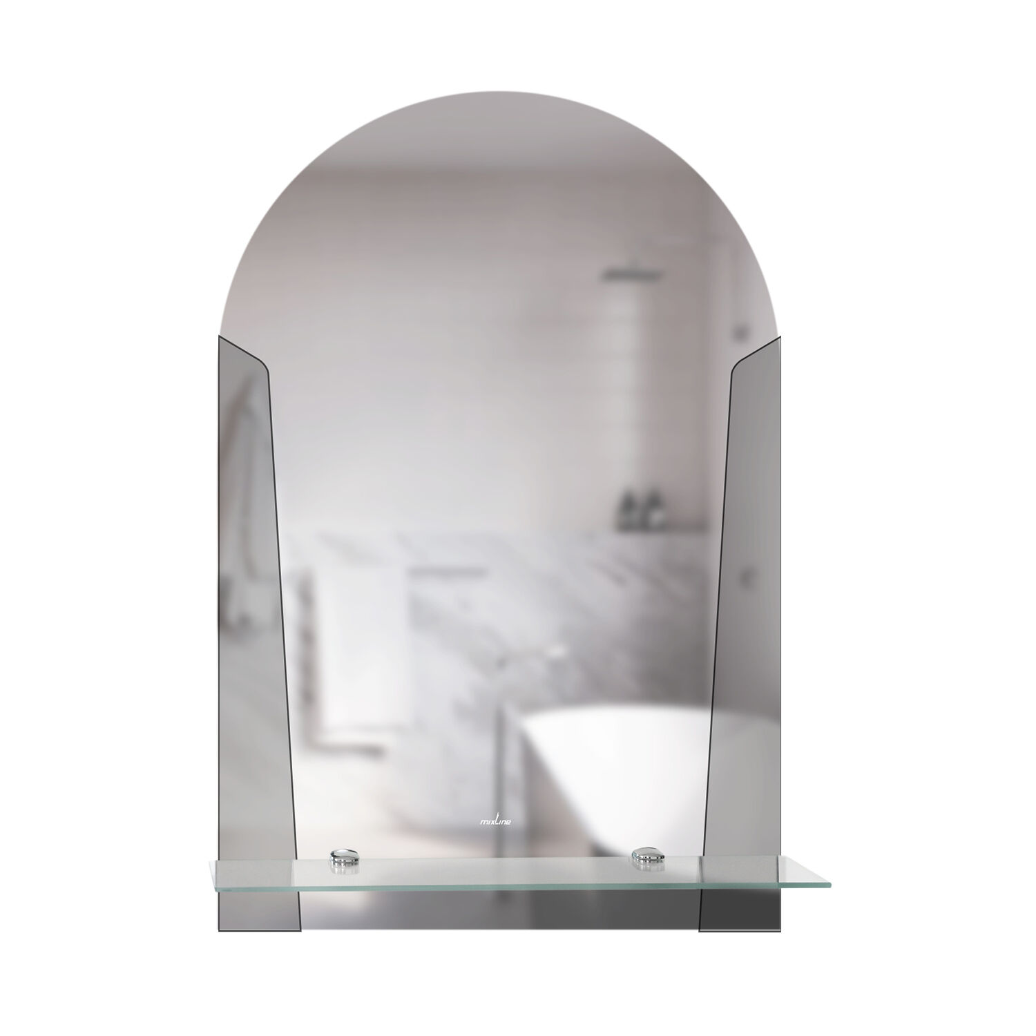 Зеркало Mixline Эхо 39x58, с полкой