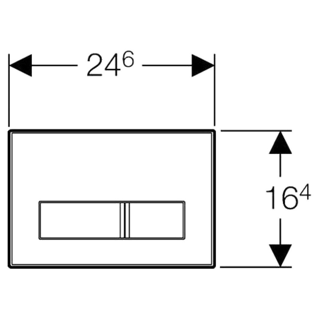 Кнопка смыва Vincea VFP-002MB для унитаза, цвет черный матовый - фото 1