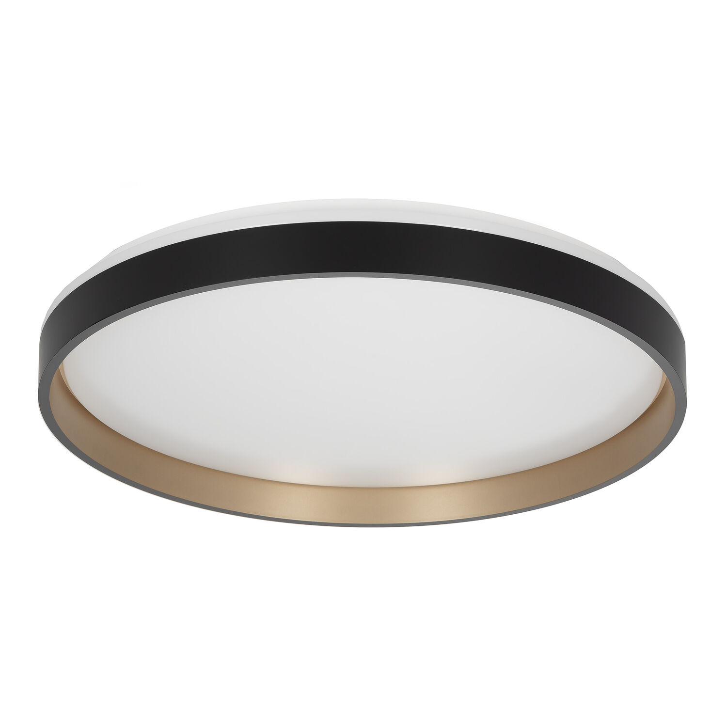 Потолочный светильник Citilux Enzo CL753511G, арматура белая, плафоны полимер черный / золото - фото 1