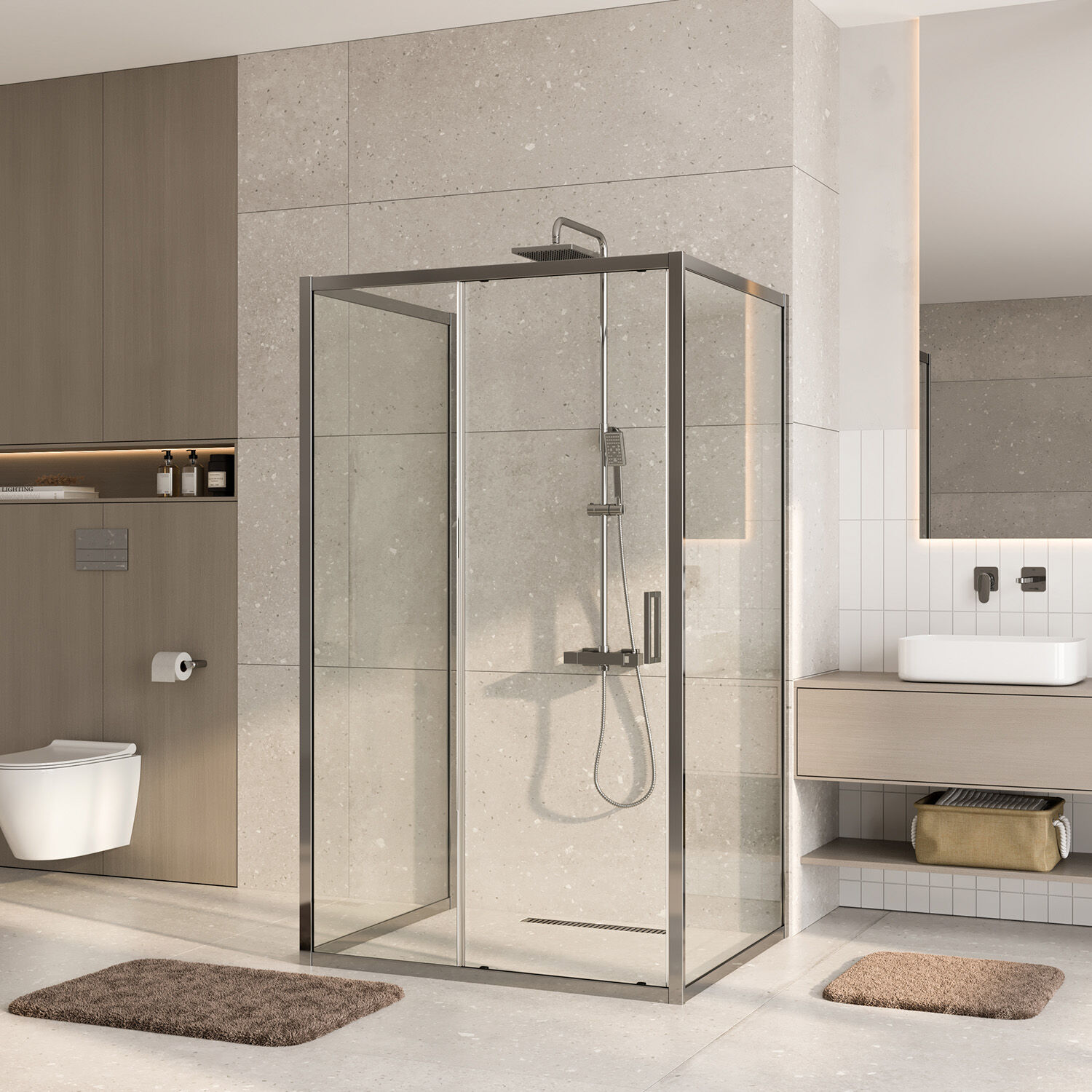 Душевой уголок WasserKRAFT Main 41S21 120x90, стекло прозрачное, профиль серебристый