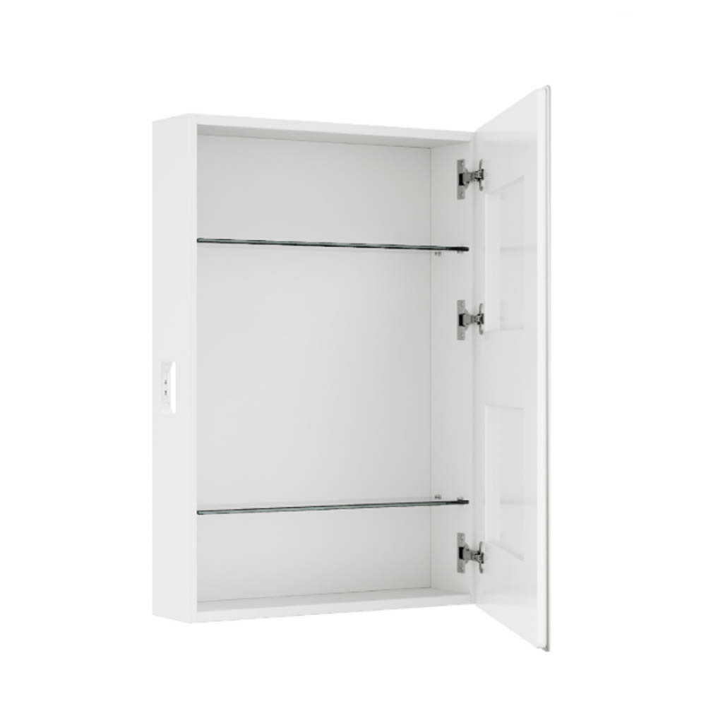 Шкаф-зеркало Оника Орби 60, с подсветкой и диммером, цвет белый - фото 1