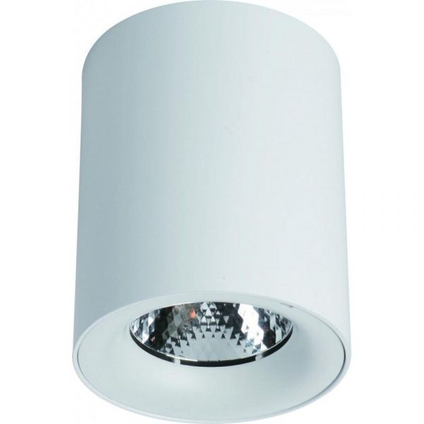Точечный светильник Arte Lamp Facile A5112PL-1WH, арматура белая, плафон металл белый, 8х8 см