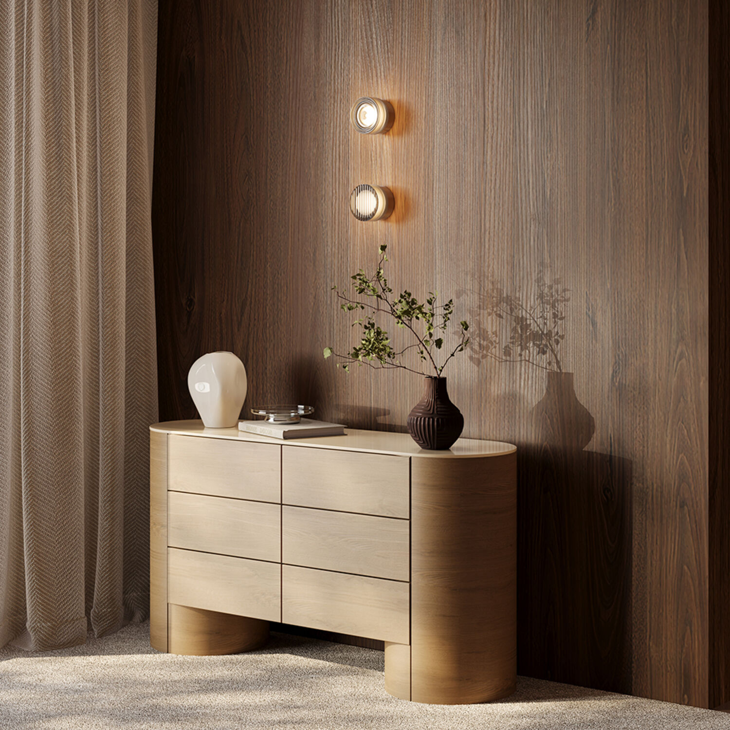 Бра Maytoni Olo MOD493WL-L6PTK1, арматура платина, профиль стекло прозрачное - фото 1