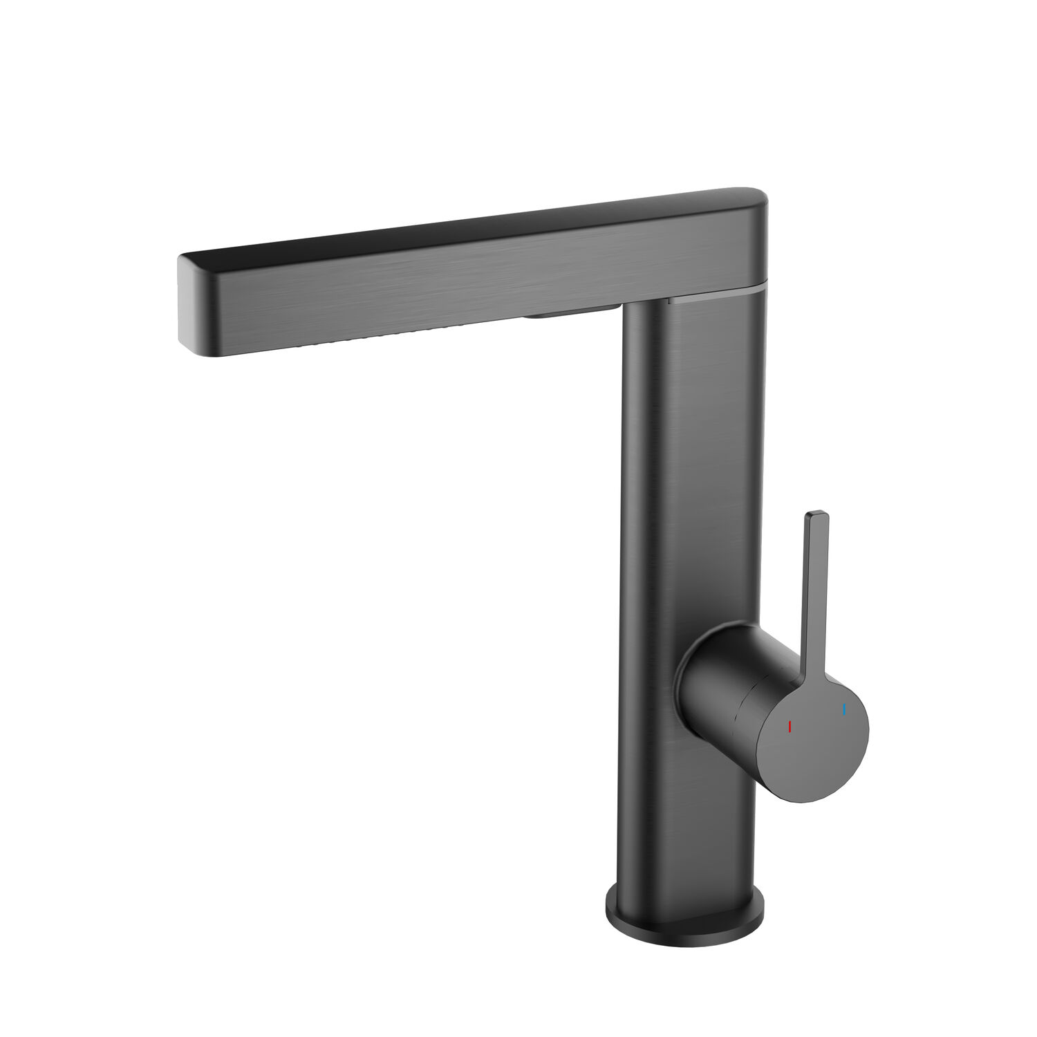 Смеситель Vincea VKF-22GM для кухни, с выджвижным изливом, цвет вороненая сталь