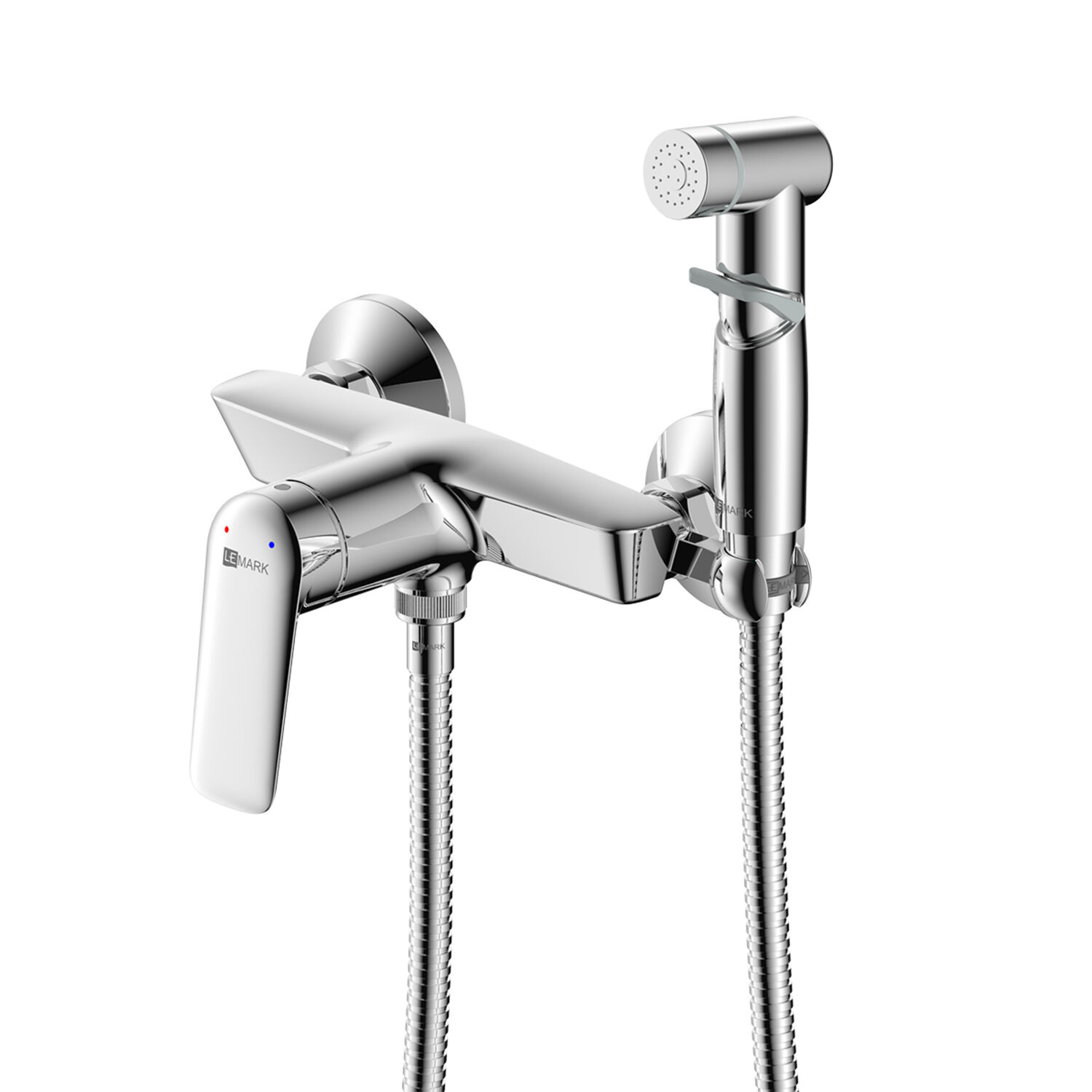 Гигиенический душ Lemark Verb LM11418C, со встраиваемым смесителем, цвет хром