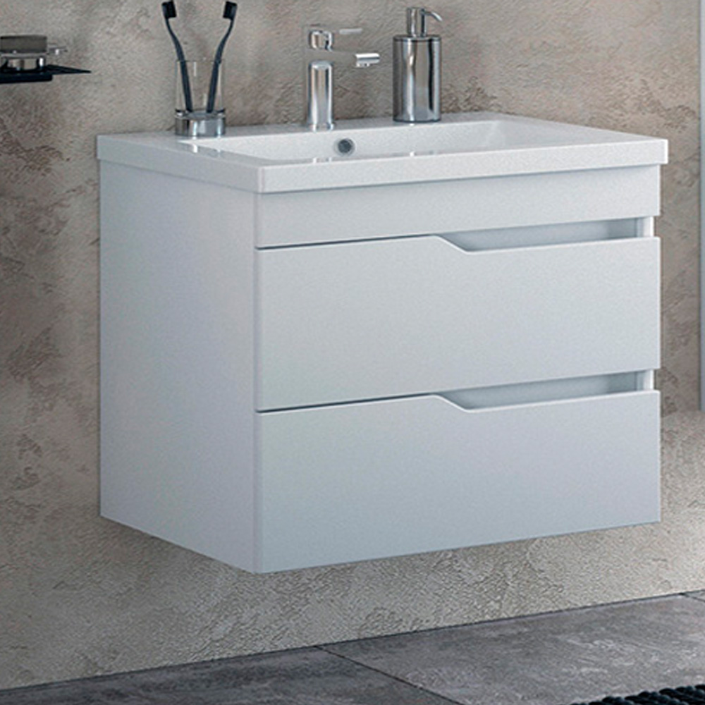 Тумба под раковину Corozo Теона 70 подвесная, цвет белый