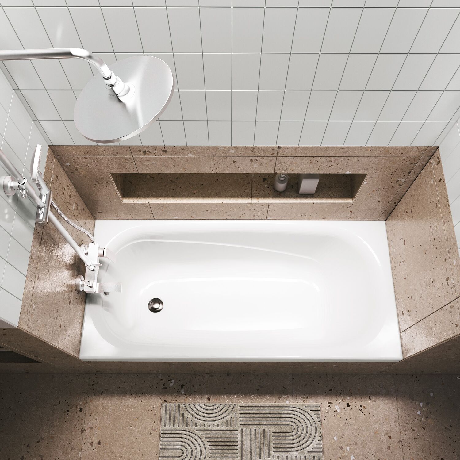 Ванна Niagara Atrio NG-A15070 150х70 акриловая, цвет белый глянцевый - фото 1