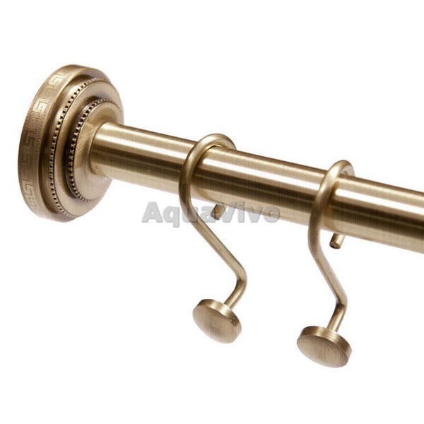 Boheme Medici 10628 Карниз раздвижной для ванны, 130-250 см, цвет бронза
