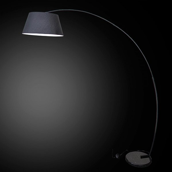 Торшер Citilux Арчи CL807011, арматура черная, плафон ткань черная, 50х190 см - фото 1