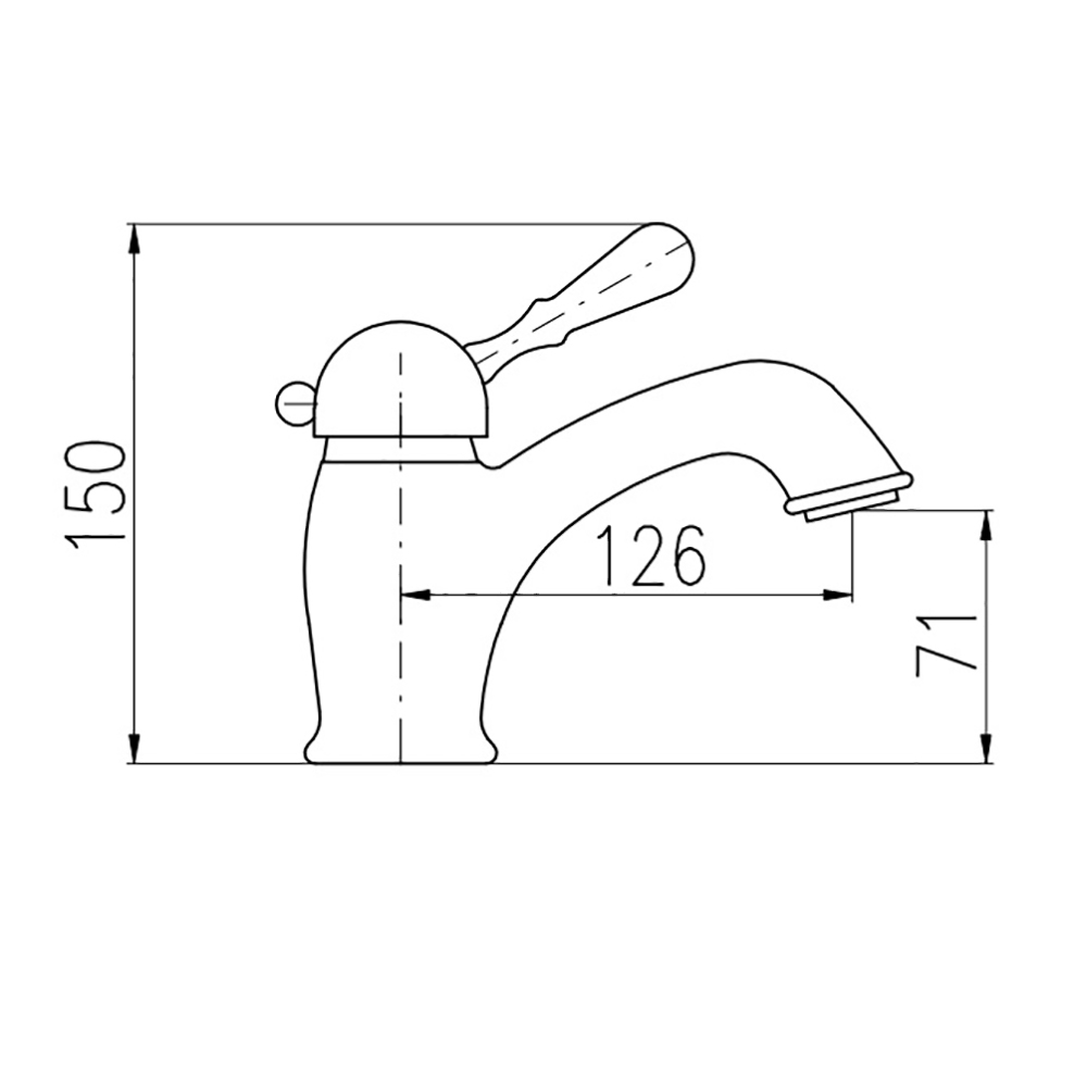 Смеситель Rav Slezak Labe L527.5SM для раковины