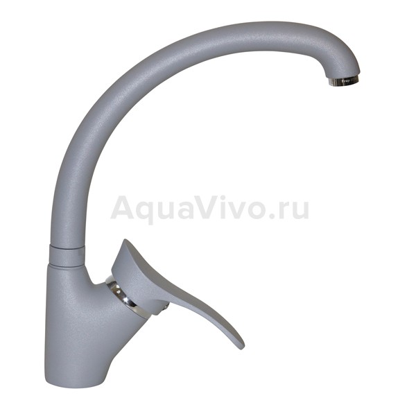 Смеситель Mixline ML-GS01-342 для кухни, высокий излив, цвет графит