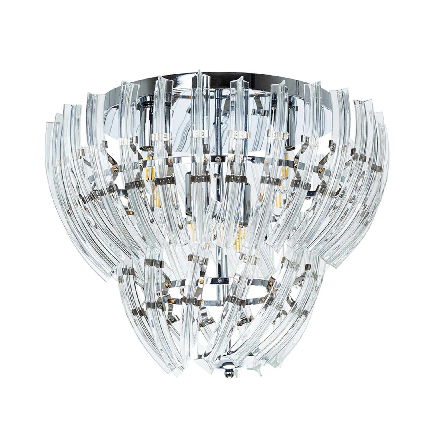 Потолочная люстра Arte Lamp Ella A1054PL-6CC, арматура хром, плафон стекло прозрачное