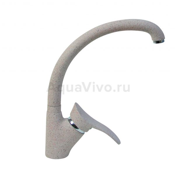 Смеситель Mixline ML-GS01-302 для кухни, высокий излив, цвет песочный