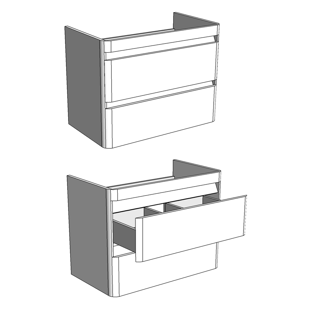 Тумба под раковину Corozo Алабама Z2 100 подвесная, цвет белый - фото 1