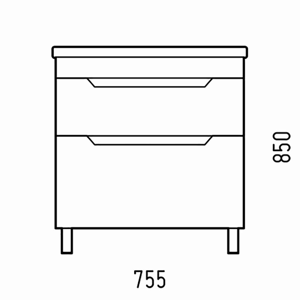 Тумба под раковину Corozo Юта 75, напольная, цвет белый - фото 1