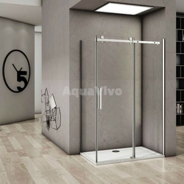 Душевой уголок Good Door Altair WTW+SP-C-CH 110x90, стекло прозрачное, профиль хром