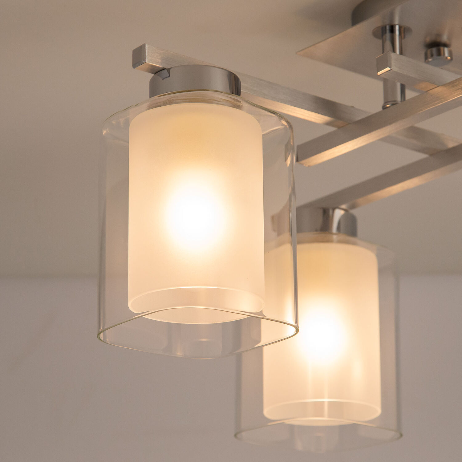 Потолочная люстра Citilux Диез CL111140, арматура алюминий, плафоны стекло прозрачное - фото 1