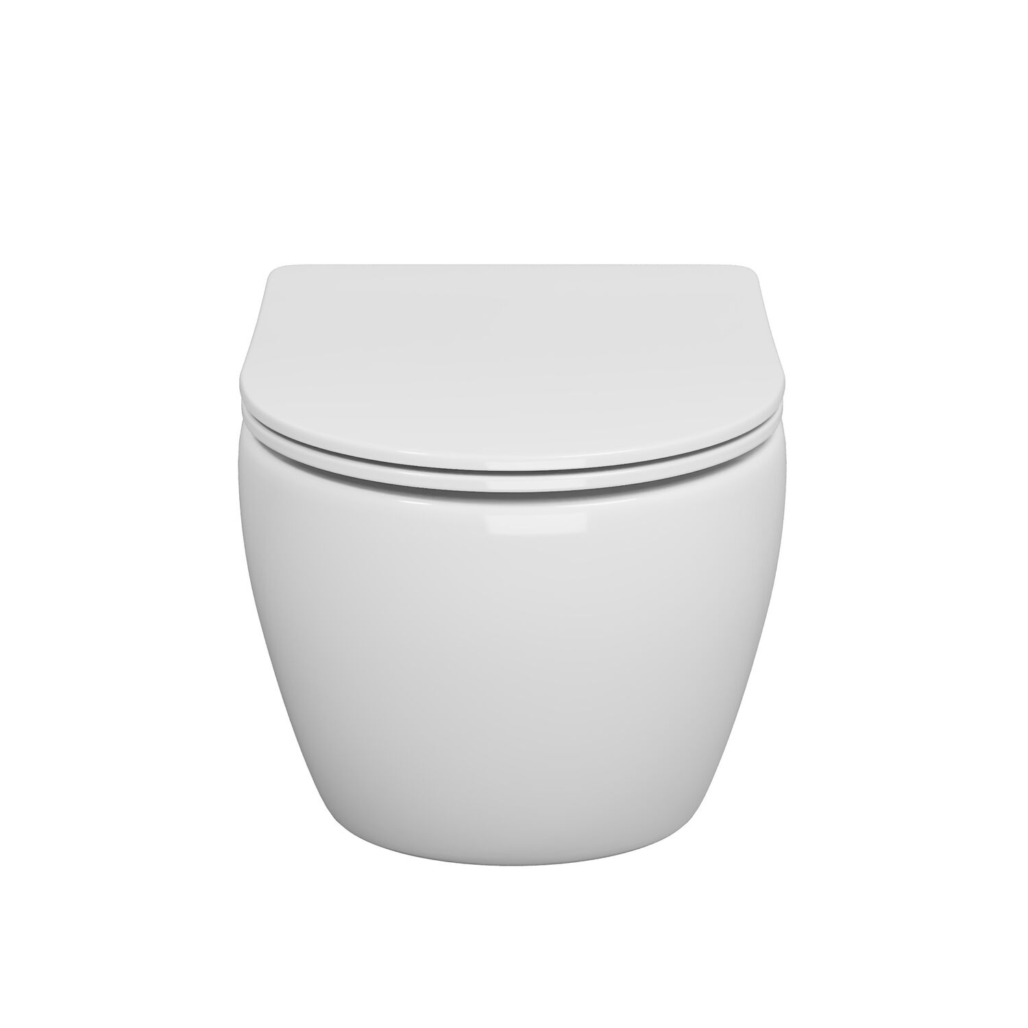 Унитаз Grossman Tornado GR-4457 SQ подвесной, безободковый, с сиденьем микролифт, цвет белый глянцевый - фото 1