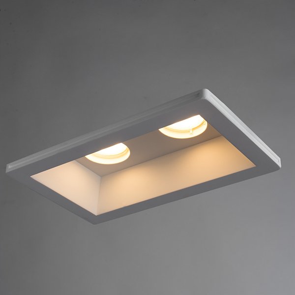Точечный светильник Arte Lamp Invisible A9214PL-2WH, арматура белая, 25х15 см - фото 1