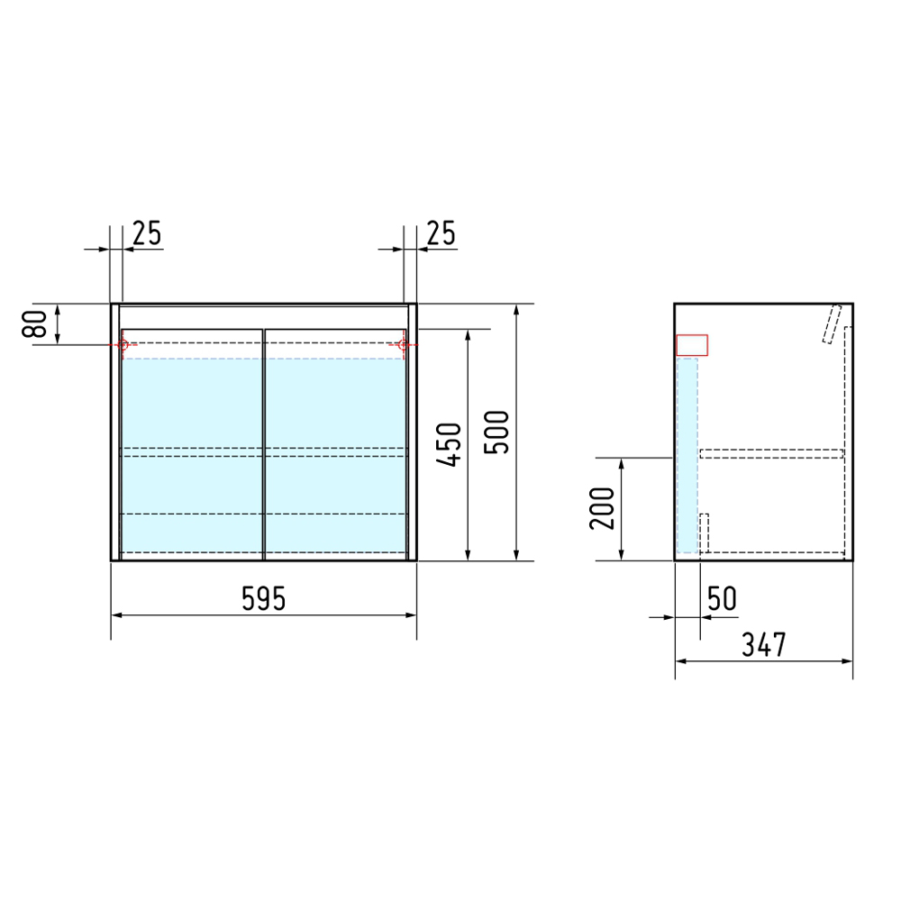 Тумба под раковину Corozo Блисс 60, цвет дуб крафт/белый - фото 1